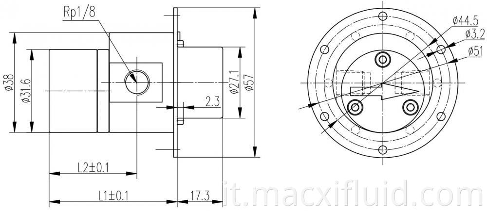 57 Micro Gear Pump Head